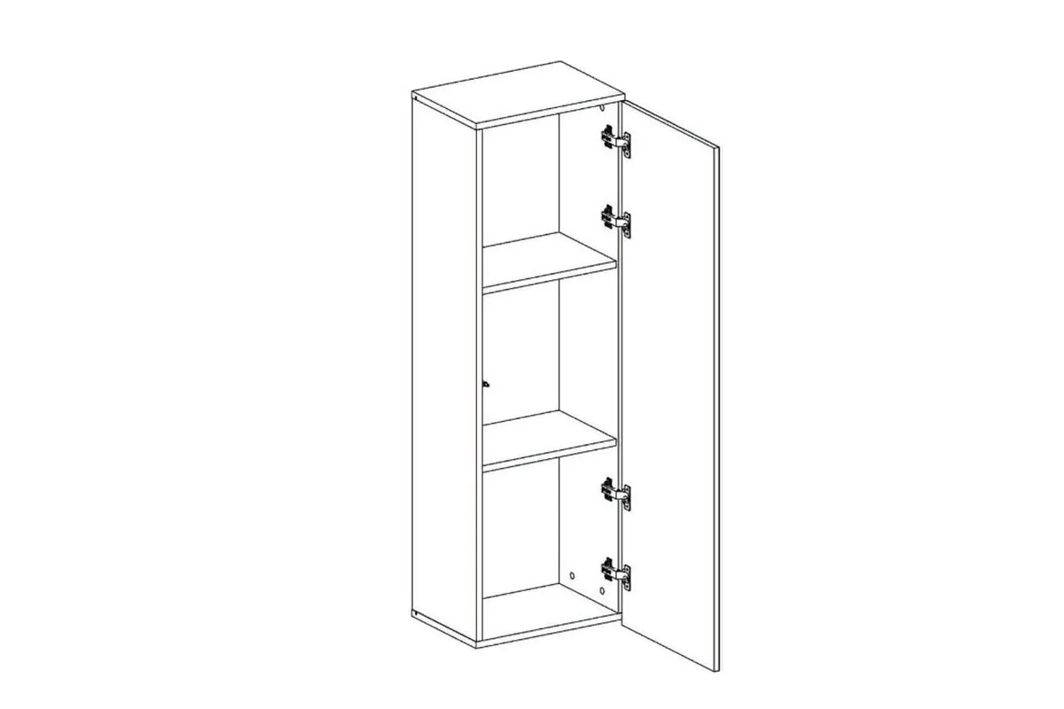 Шкаф навесной Point Тип-20 Белый/Белый глянец (71774434) в мебель-центре Озерцо