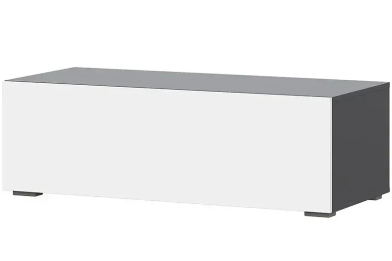 Тумба под ТВ Айвори-2 (Графит/Белый) — Мебель-центр Озерцо