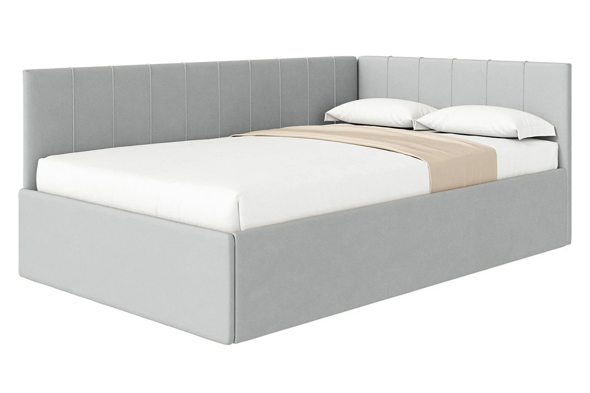 Кровать Мика с ПМ 120х200 универсальная Newtone Light Grey - купить в Озерце