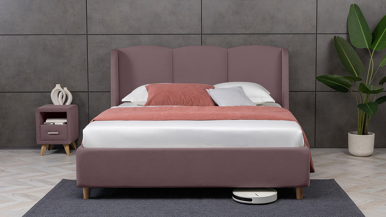 Кровать Milora Nova, Тк. Casanova Lilac 160x200 - купить в Озерце