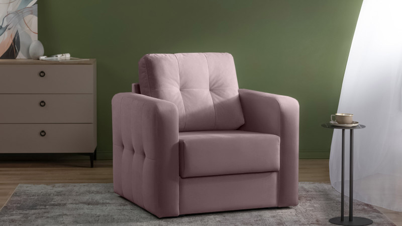 Кресло Loko Pro с широкими подлокотниками, Тк. Casanova Lilac 85x95 — купить в Озерце