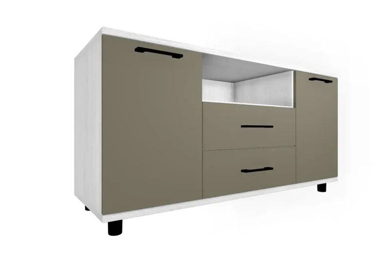 Тумба ТБ-5022-СЯ-ЛМ (Снежный Ясень/Латте Матовый) — Мебель-центр Озерцо