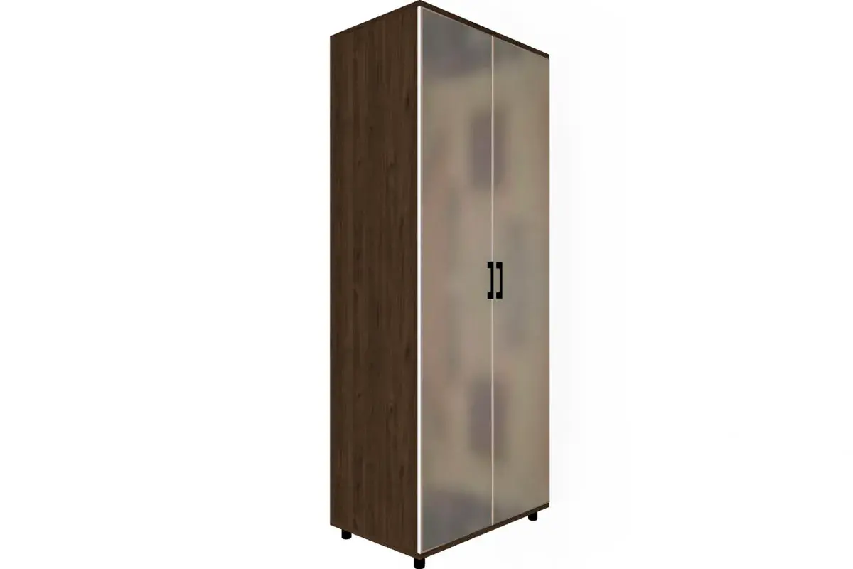 Спальня Грейс комплект 5 (Гикори Джексон Темный/Белый Бриллиант Глянцевый) - купить в Озерце