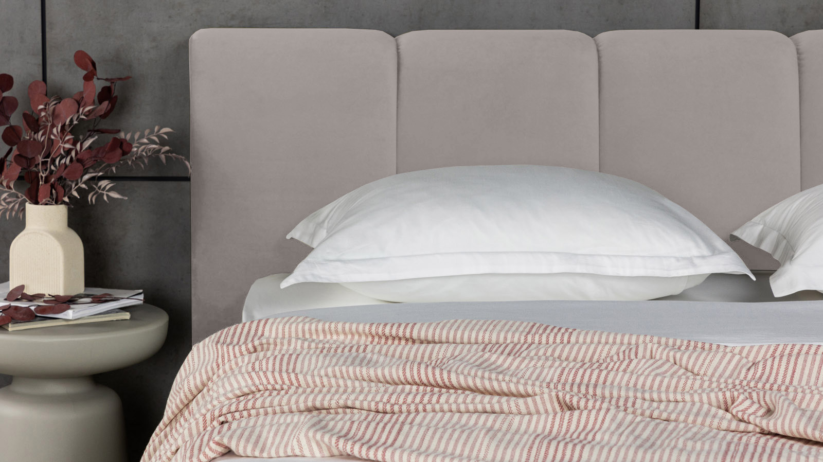 Кровать Niks Тк. Casanova Grey 200x200 - купить в Озерце