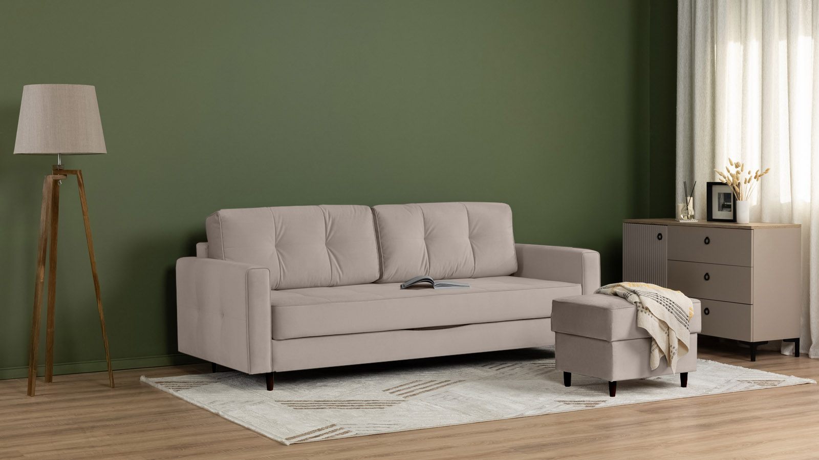 Диван Amani Pro Sky Velvet 03 средней жесткости 113x233 — купить в Озерце