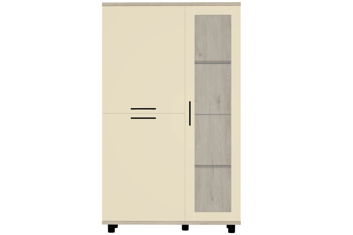 Шкаф многоцелевой ШК-5082-ГС-КМ (Гикори Джексон Светлый/Кашемир Матовый) в мебель-центре Озерцо