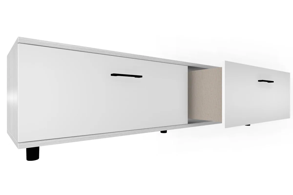 Тумба ТБ-5038-СЯ-БГ (Снежный Ясень/Белый Бриллиант Глянцевый) — Мебель-центр Озерцо