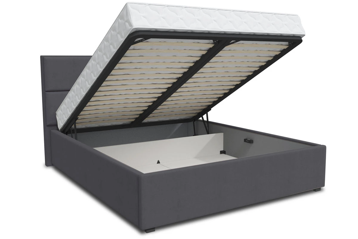 Кровать Невада-1 с ПМ 160х200 (Lovers 10 тем.серый) 3 кат. - купить в Озерце