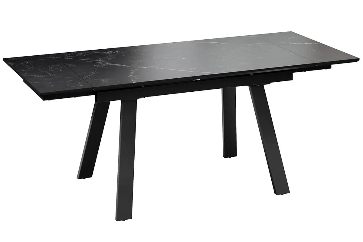 Стол обеденный Дэкстон Тип 1 (Черный муар/Керамика матовая/Черный мрамор) - купить в Озерце