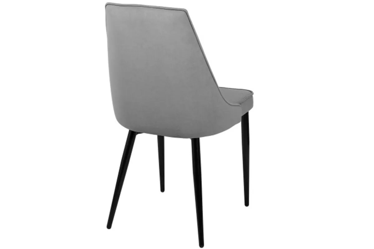 Стул Лорд (Муар черный/Велюр Dream Grey/Серый) СРП-071 - купить в Озерце