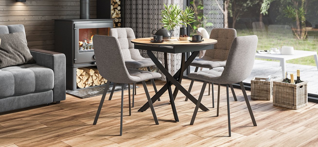 Стул НОРД Sherlock серый, черный - купить в Озерце