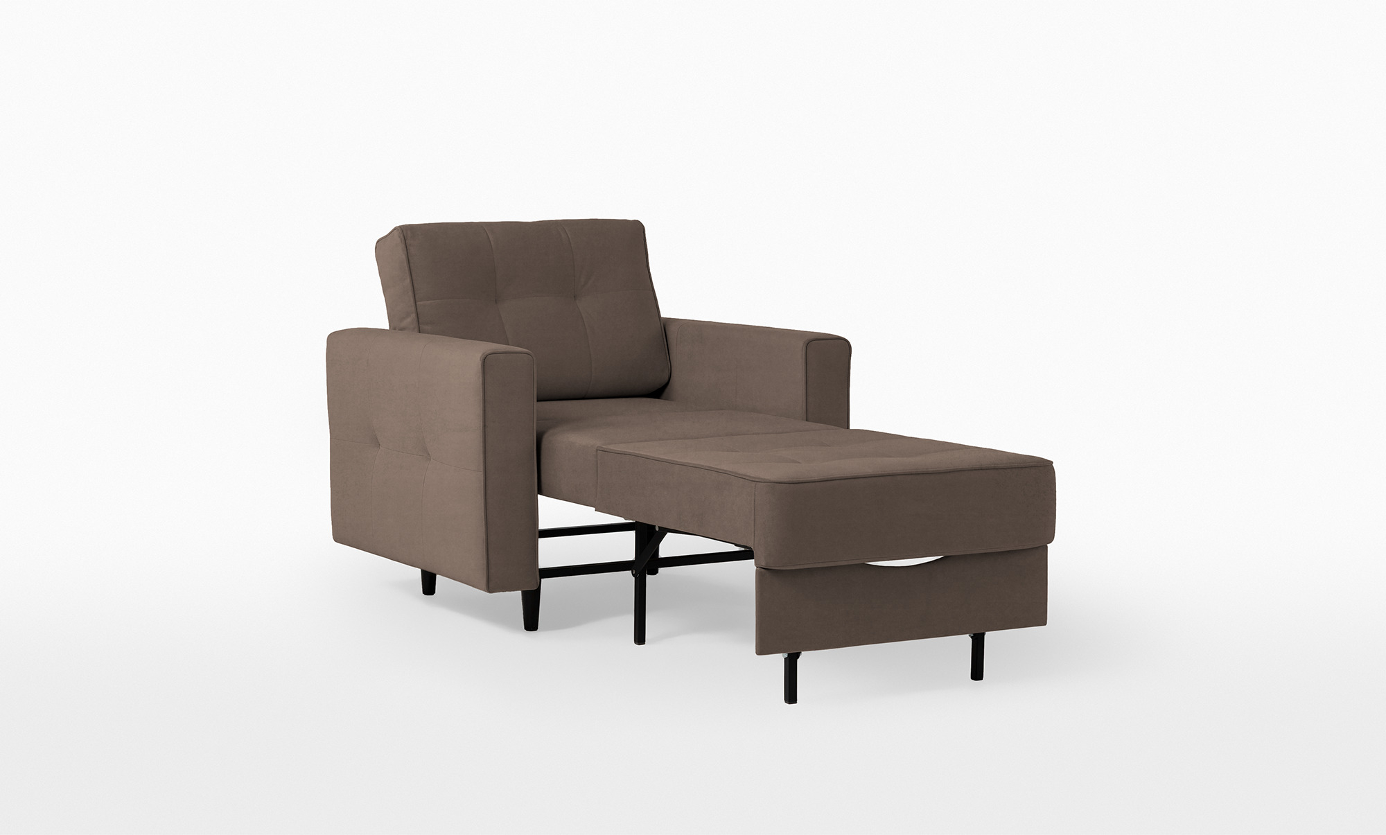 Кресло -кровать Amani Pro, ткань Sky Velvet 02 (подлокотник: 15 см) — купить в Озерце