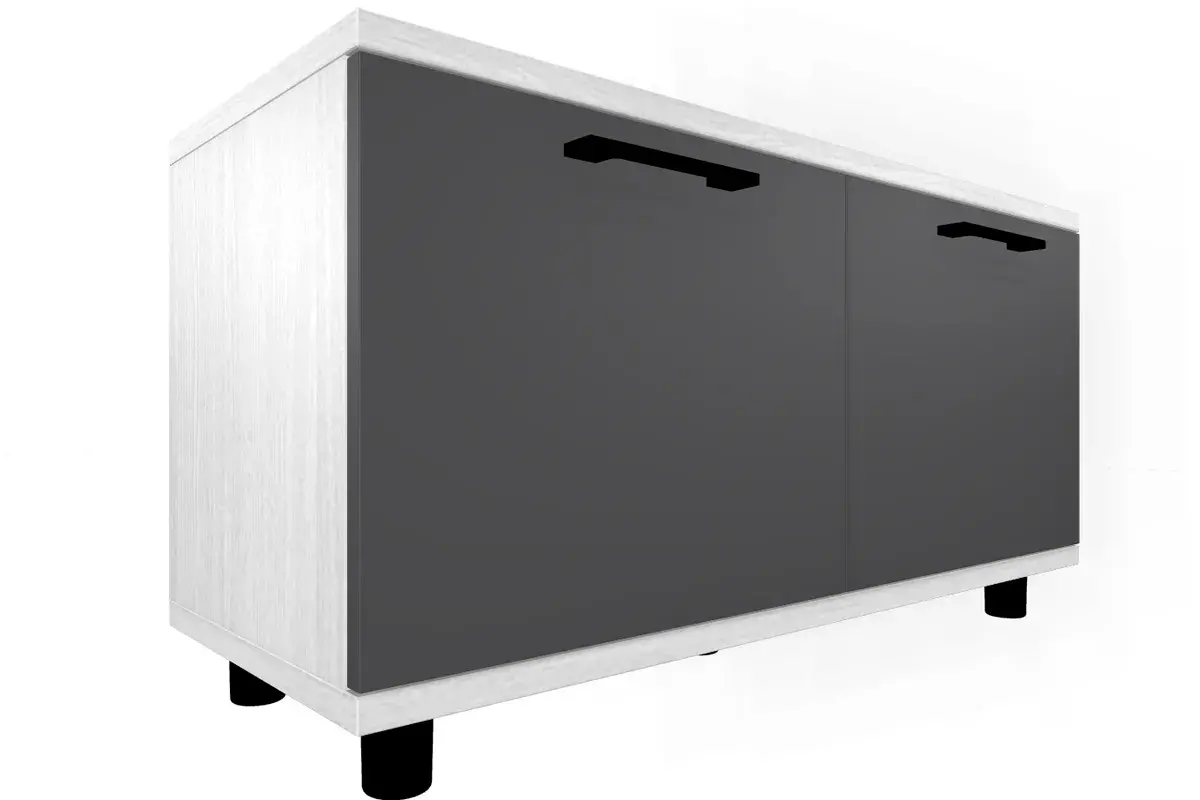 Прихожая Грейс комплект 3 (Снежный Ясень/Антрацит Матовый) - заказать на Ozerco.com Прихожая Грейс комплект 3 (Снежный Ясень/Антрацит Матовый) — Мебель-центр Озерцо