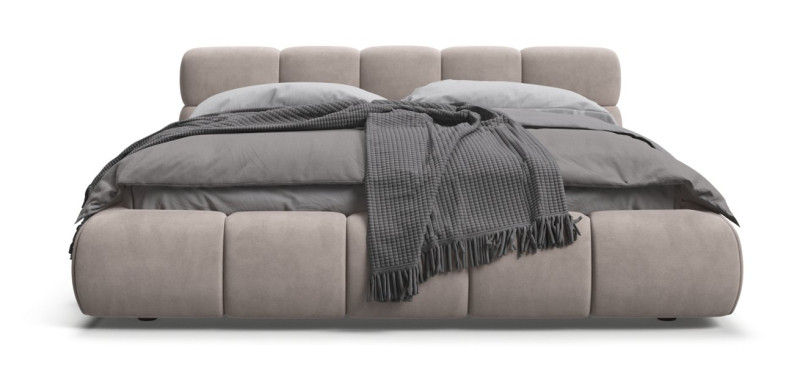 Босс Дрим Кровать+ПМ 160*200 Велюр Монолит латте - купить в Озерце