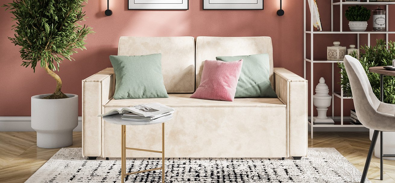 Диван NORD Compact велюр Alkantara пепел — купить в Озерце