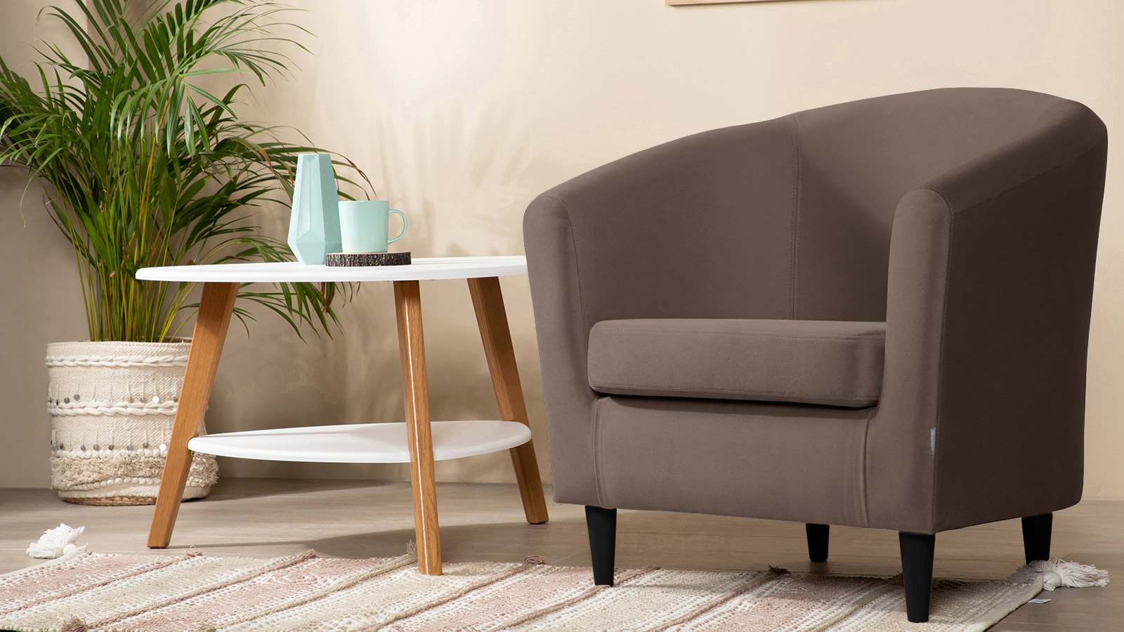 Кресло Moony Sky velvet 02, черные ножки 75x80 — купить в Озерце