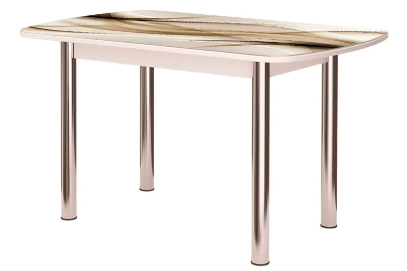 Стол обеденный Бостон-2 Бархан (Опора брифинг) - купить в Озерце