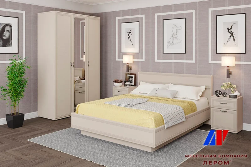 Готовый комплект для спальни СК-1013-СК (Серый Кашемир) - купить в Озерце