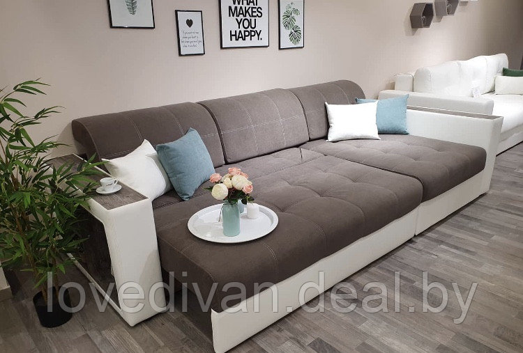 Диван угловой Европа с подушками Брайт — купить в Озерце
