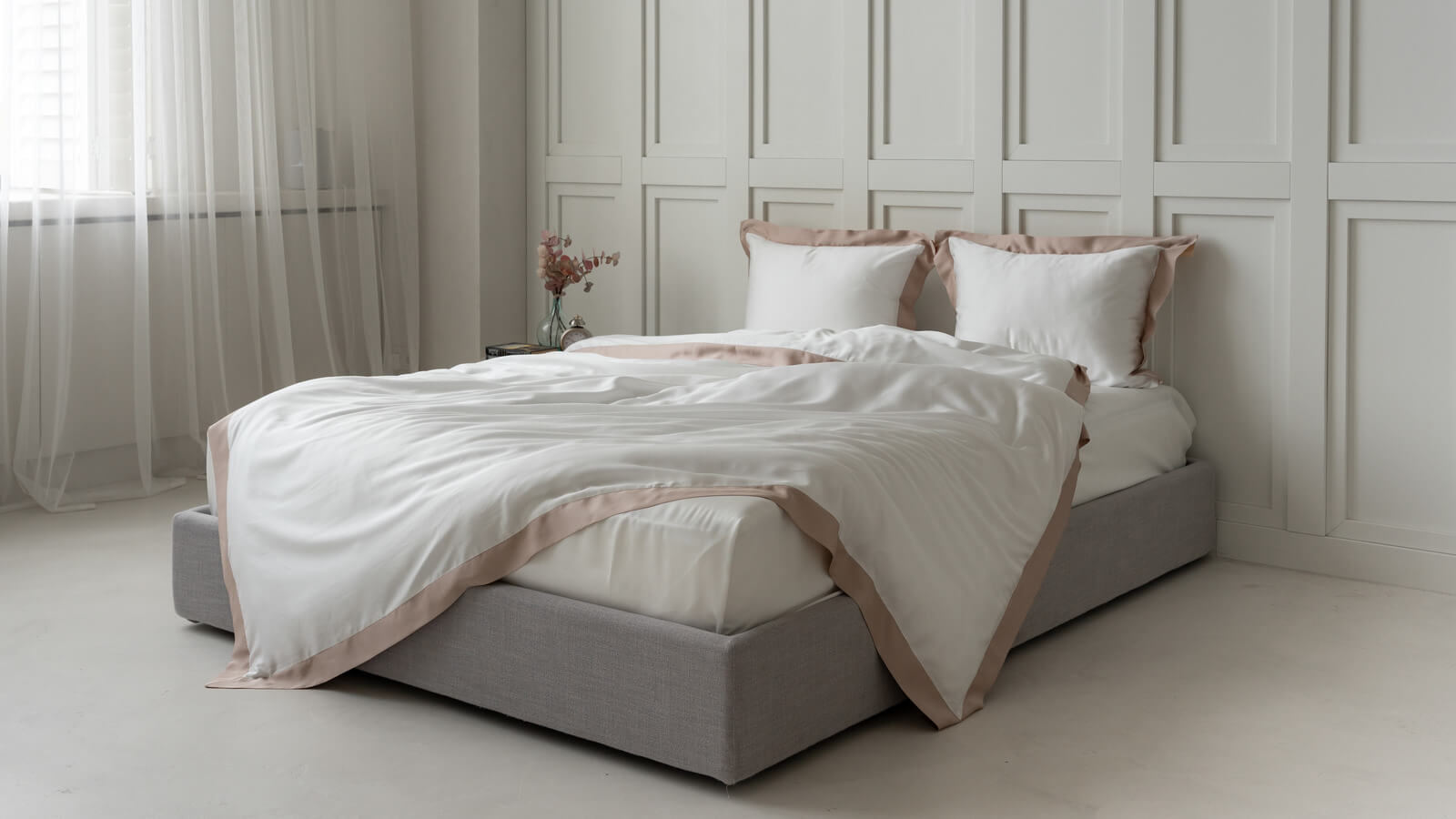 Постельное белье Exclusive Five Stars White Cream 200x220 в мебель-центре Озерцо