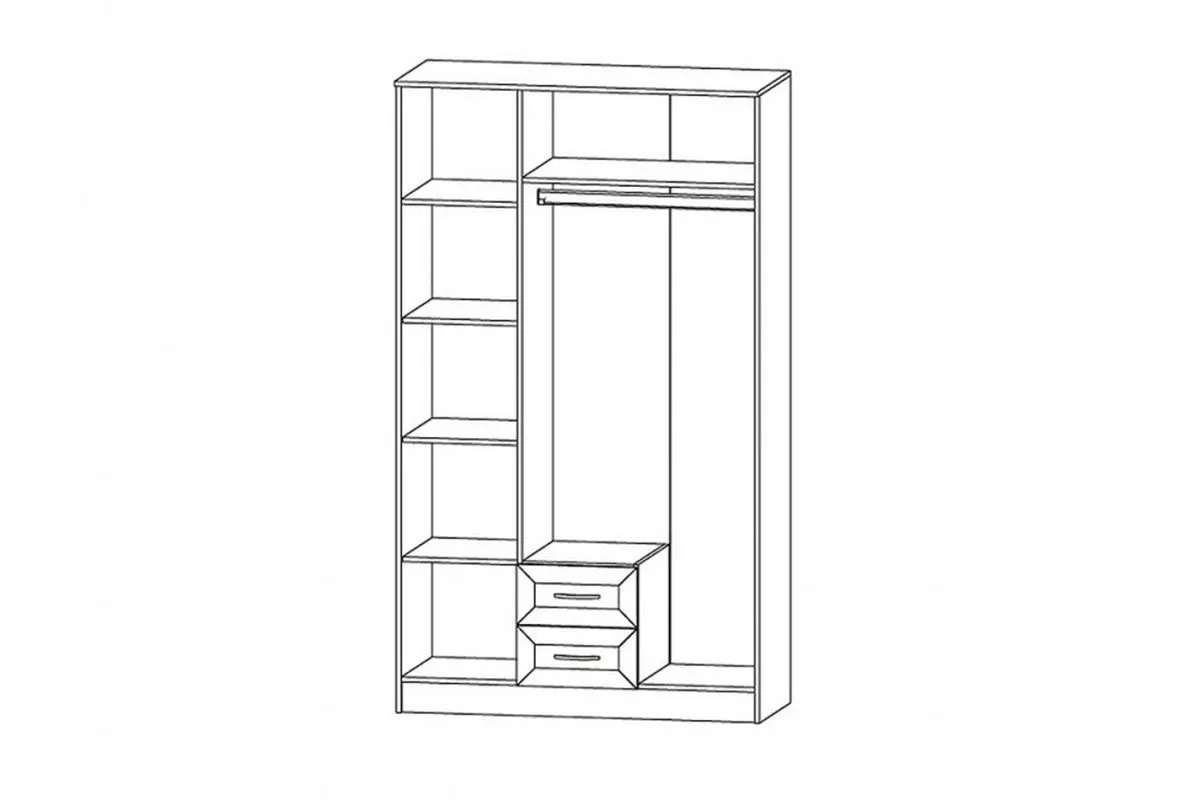 ПРИНЦЕССА Шкаф трёхстворчатый в мебель-центре Озерцо