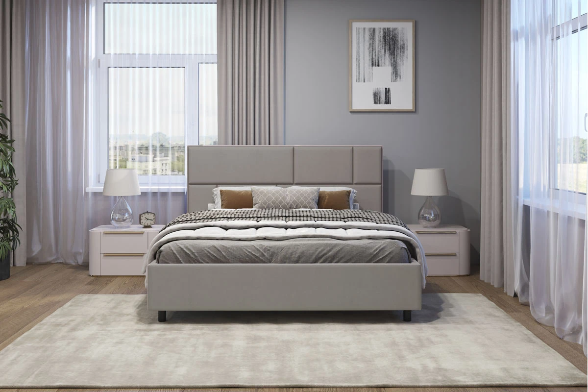 Кровать Невада-3 с ПМ 160х200 (Lovers 27 стоун) 3 кат. - купить в Озерце