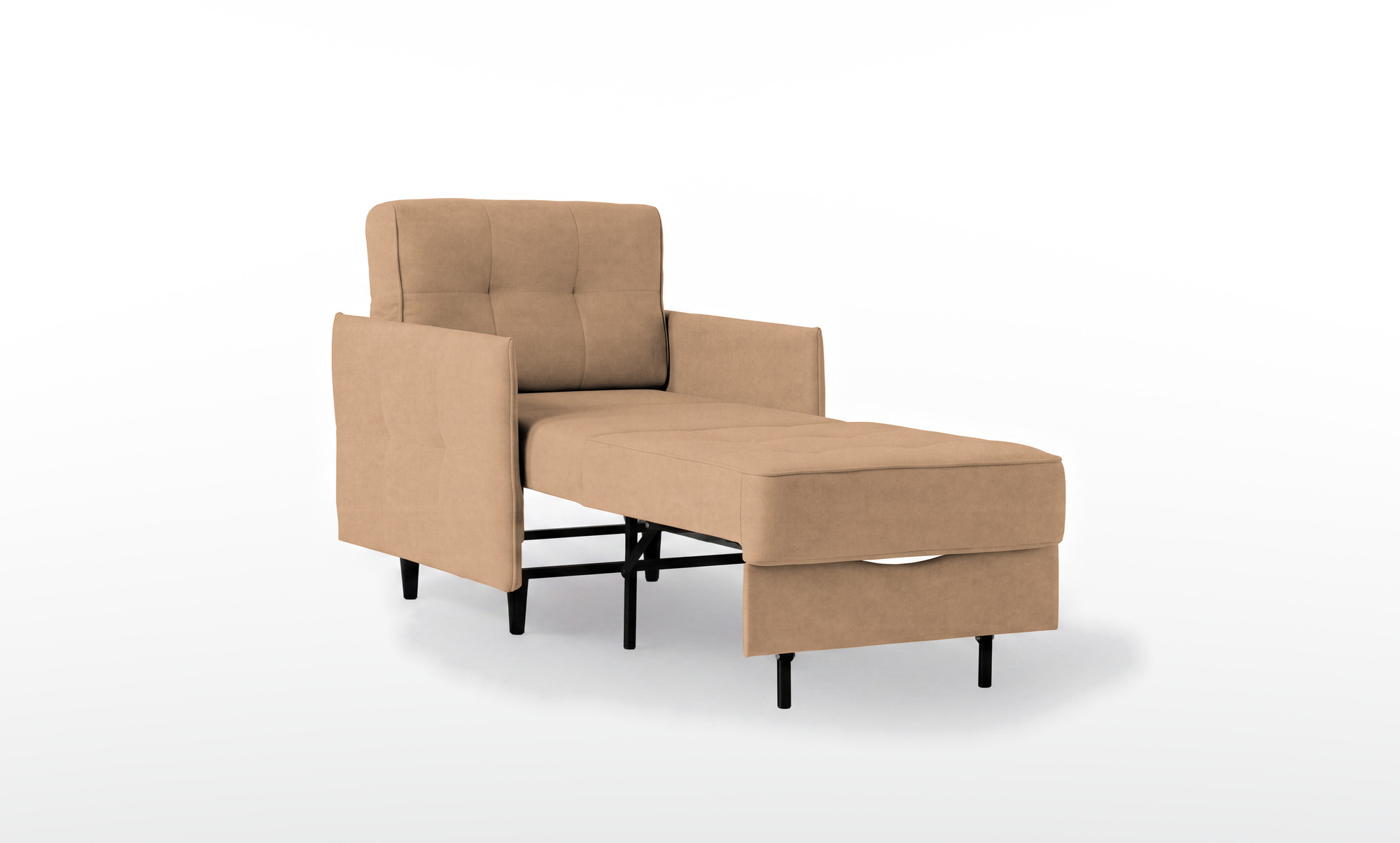 Кресло -кровать Amani Pro, ткань Casanova Beige (подлокотник: 5 см) — купить в Озерце
