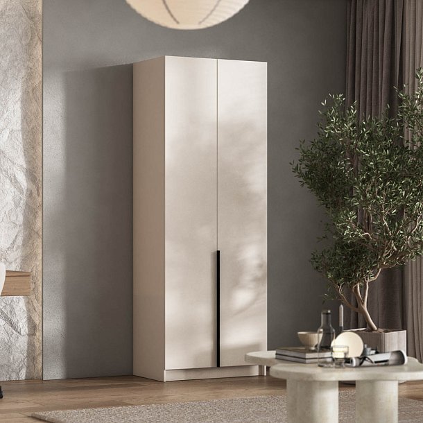 Босс Стандарт 80*220 шкаф распашной 2Д + ящики Кашемир в мебель-центре Озерцо