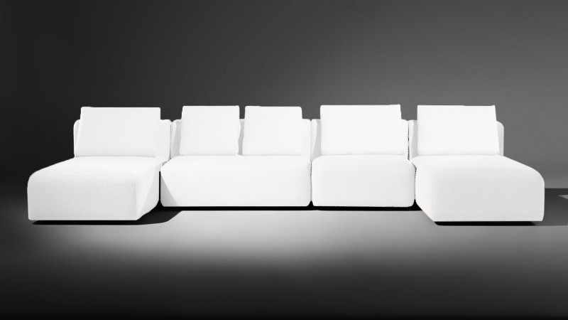Диван модульный Molto, 4 секционный, 170+125+85+170+85+125+85+85, ткань Soul 000 57 — купить в Озерце