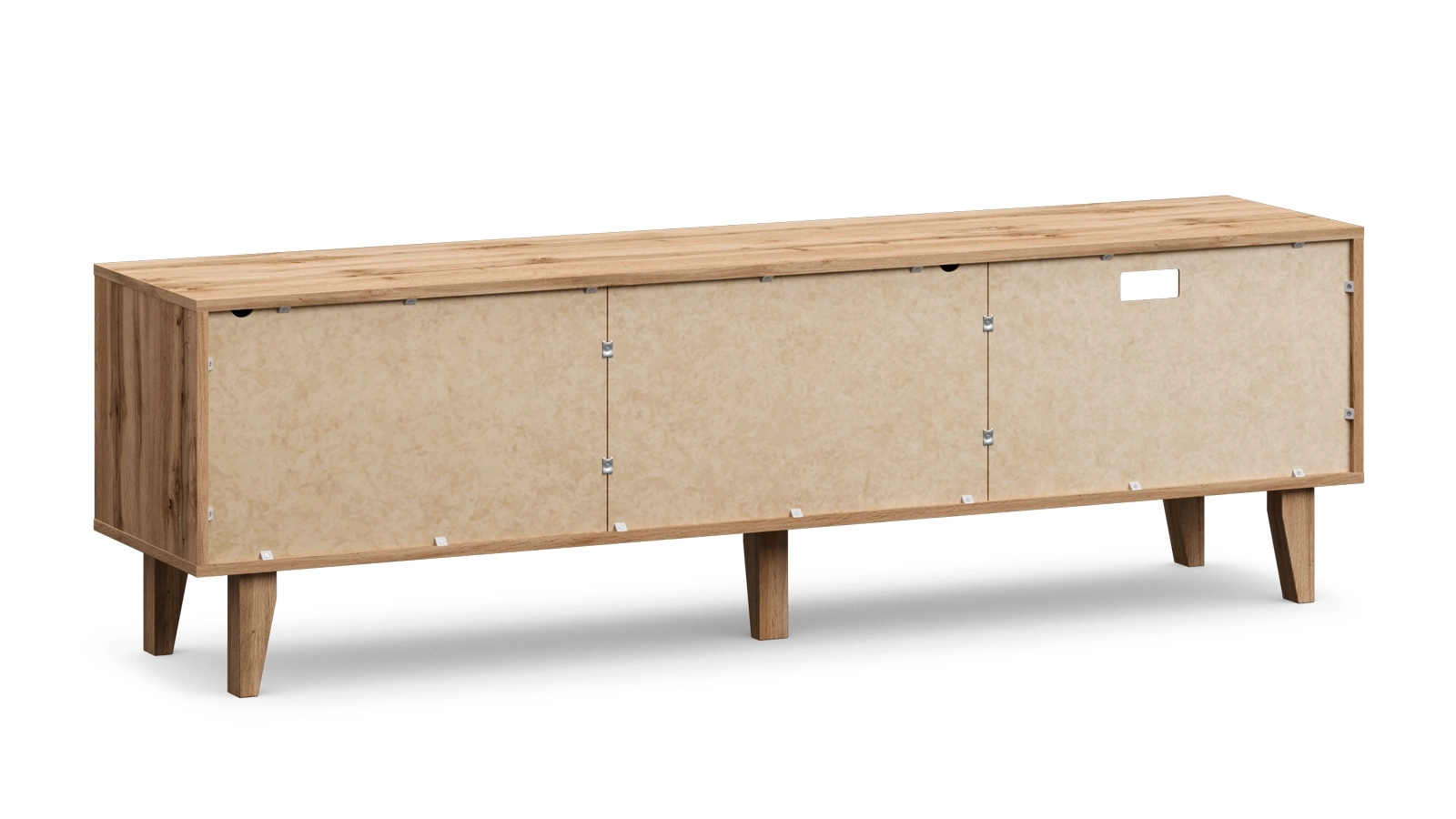 Тумба ТВ на ножках Avocado Базальт + Дуб Натюрель 40x179 — купить в Озерце