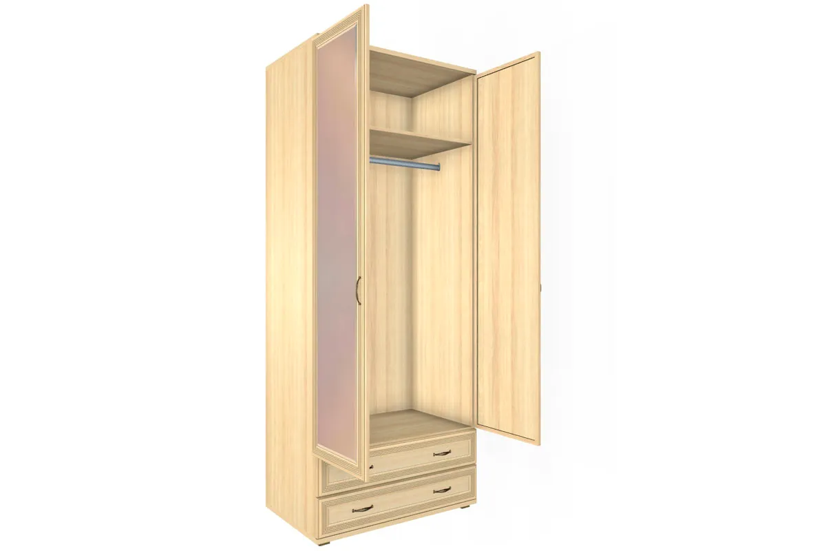 Готовый комплект для спальни СК-1023-АС (Ясень Асахи) - купить в Озерце