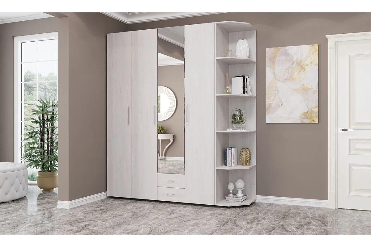 Полка угловая Монако 14 (Белый) в мебель-центре Озерцо