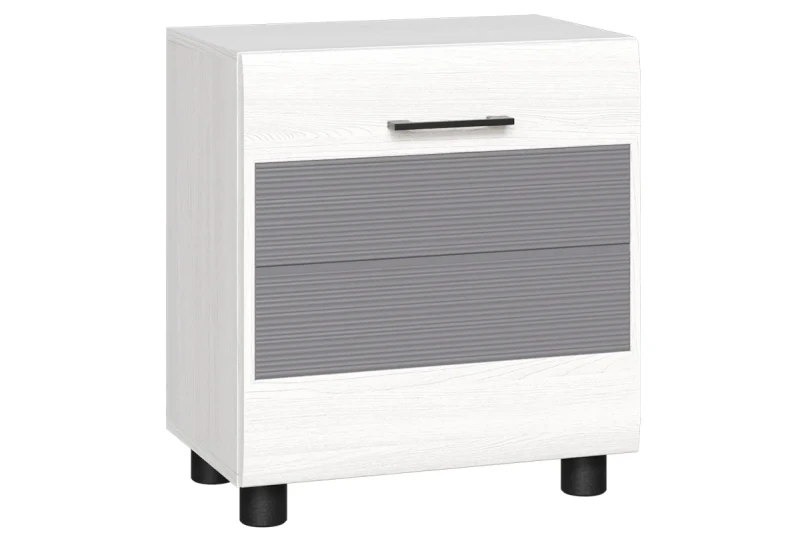 Тумба ТБ-2628 (Снежный Ясень-серый) — Мебель-центр Озерцо