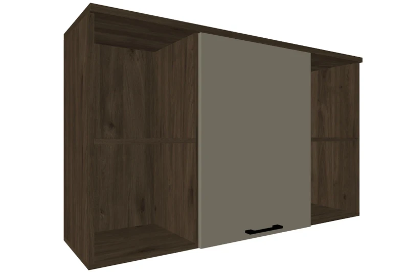 Антресоль АН-5024-ГТ-ЛМ (Гикори Джексон Темный/Латте Матовый) в мебель-центре Озерцо