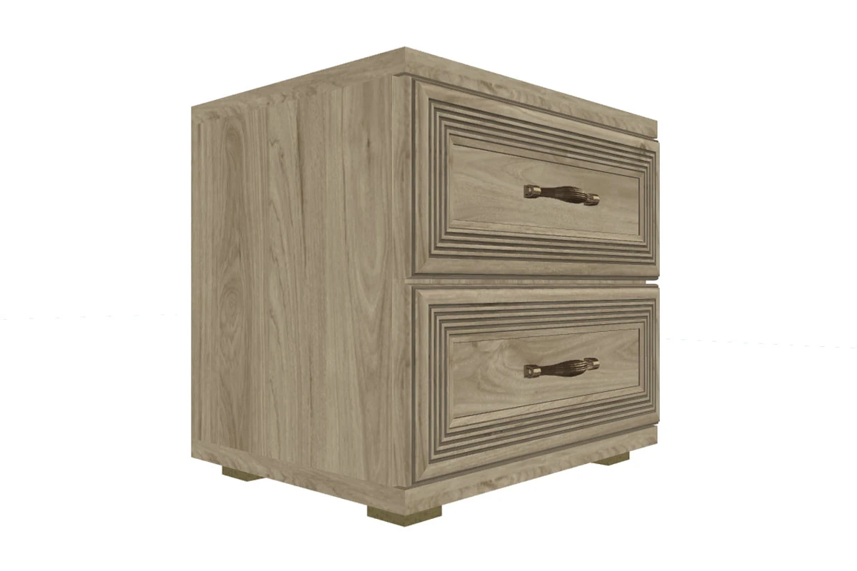 Готовый комплект для спальни СК-1002-ГС-В (Гикори Джексон светлый/Велюр) - купить в Озерце