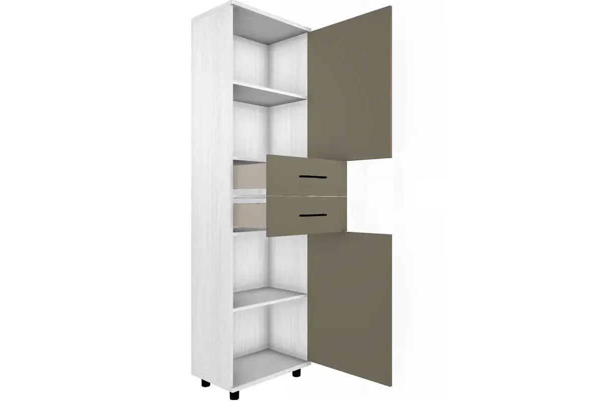 Шкаф многоцелевой ШК-5072-СЯ-ЛМ (Снежный Ясень/Латте Матовый) в мебель-центре Озерцо