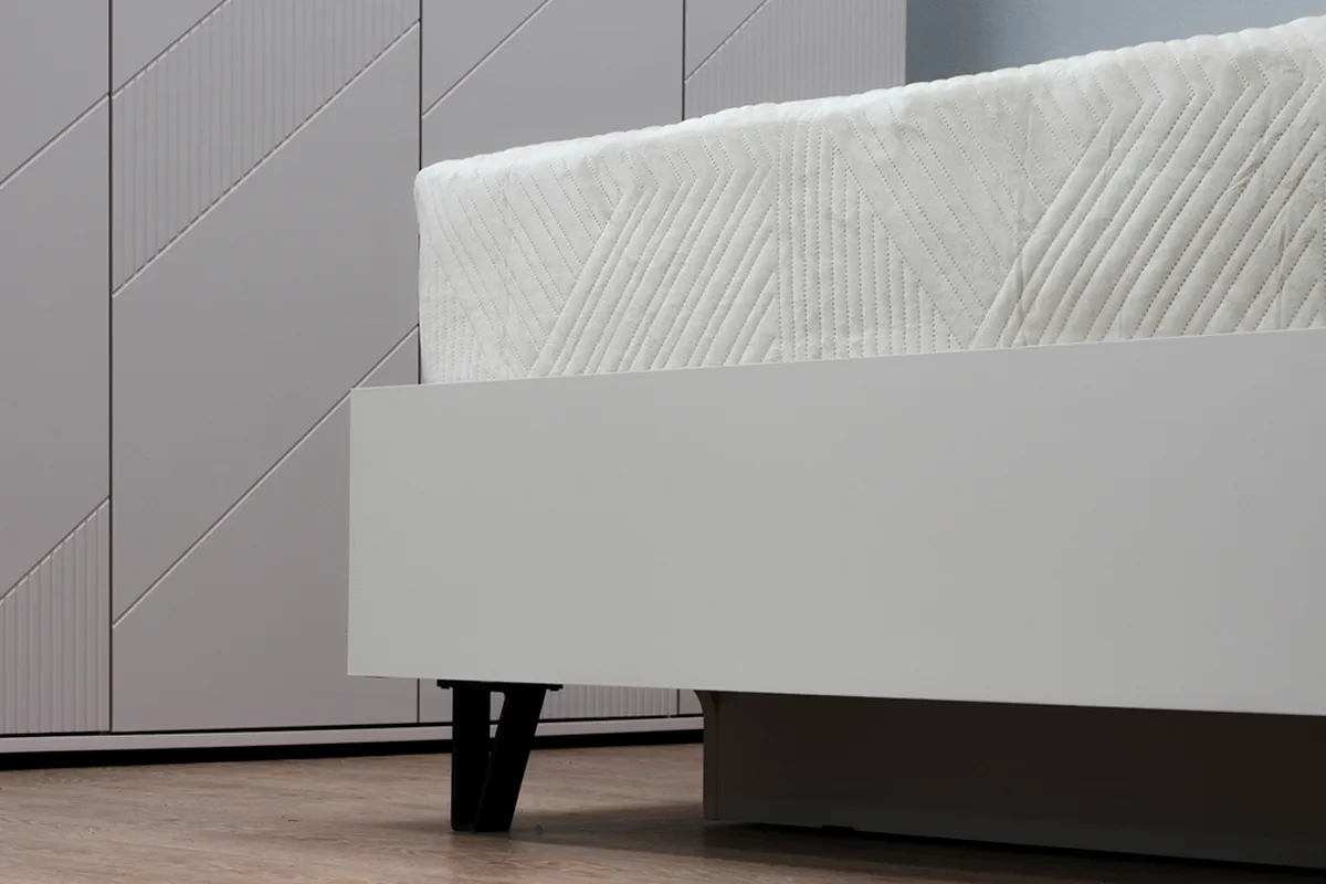 Кровать Кашемир с мягким изголовьем и ПМ 160х200 (Кашемир/Сантьяго) - купить в Озерце