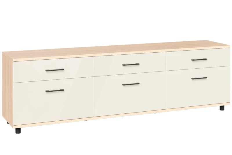 Тумба ТВ ТБ-5027-АС-КГ (Ясень Асахи / Кашемир Глянцевый) — Мебель-центр Озерцо