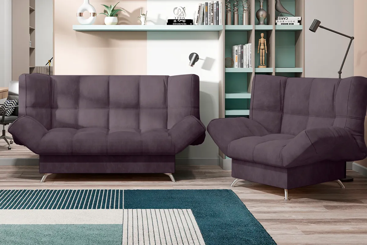 Диван-кровать Клик-кляк 8 ДК Регина-45.1 Nebby 219 Фиолетовый — купить в Озерце
