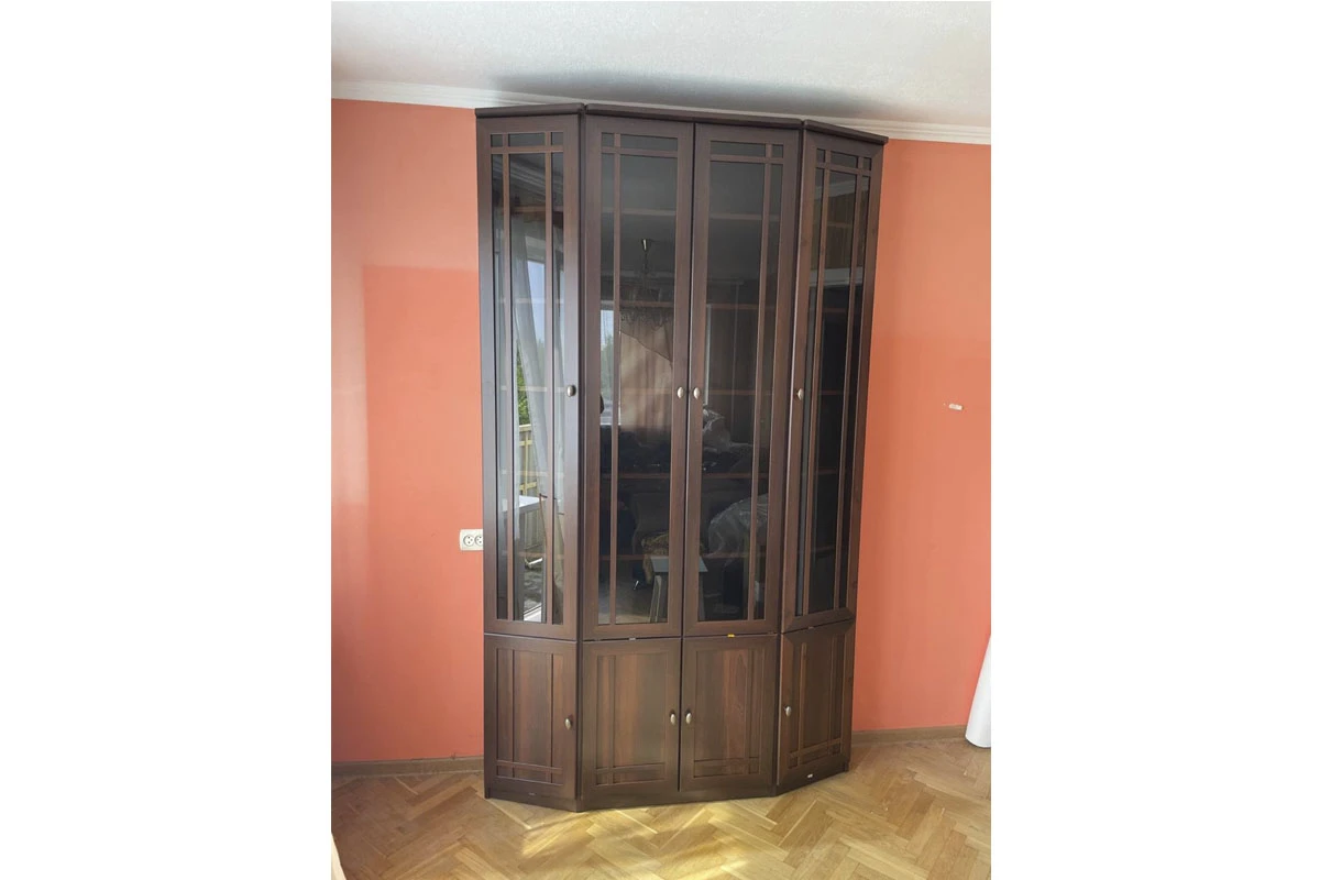 Шкаф для книг со скосом влево Sherlock 34 (Орех шоколадный) в мебель-центре Озерцо