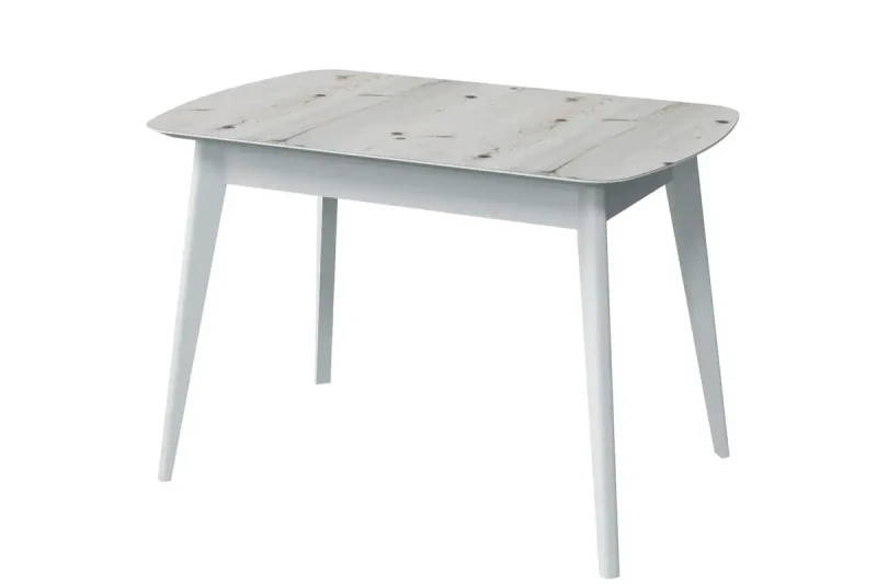 Стол Прайм 1100 (Бискайская Сосна/ПУ белый) - купить в Озерце