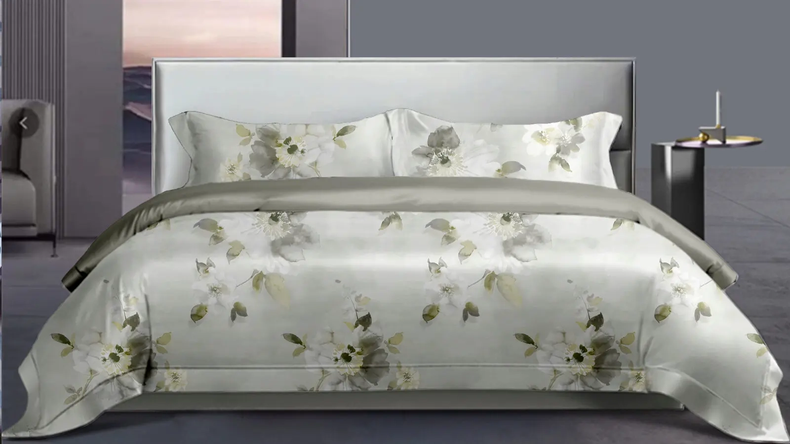 Постельное белье Trend Tencel Silver 200x220, без простыни в мебель-центре Озерцо
