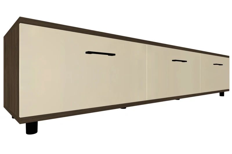 Тумба ТБ-5037-ГТ-КМ (Гикори Джексон Темный/Кашемир Матовый) — Мебель-центр Озерцо