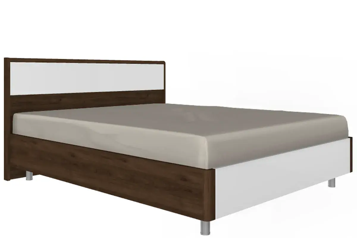 Спальня Грейс комплект 4 (Гикори Джексон Темный/Белый Бриллиант Глянцевый) - купить в Озерце