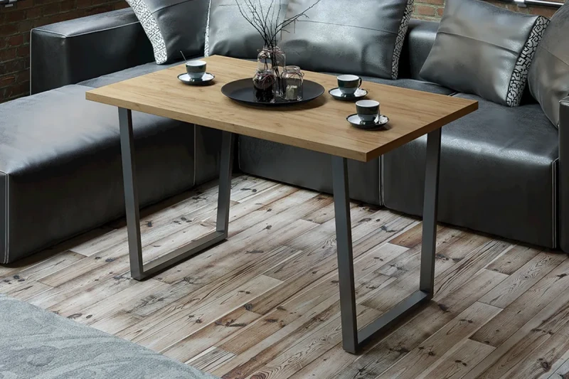 Стол обеденный Даллас тип 1 (Черный/Дуб крафт золотой) - купить в Озерце