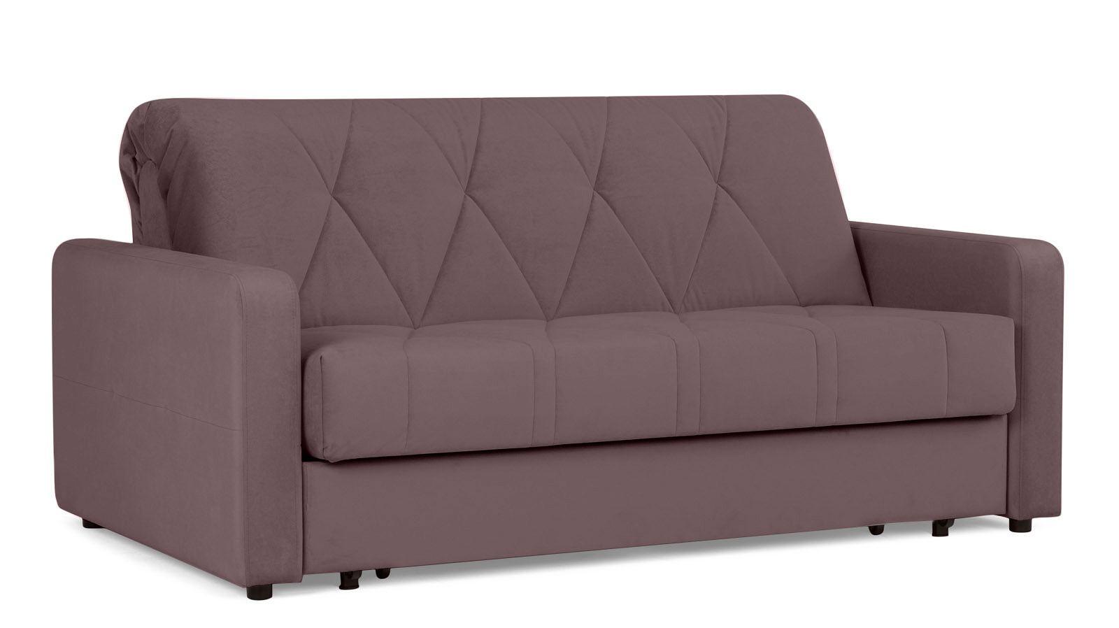 Диван - кровать Domo Pro стежка ромб, ткань Casanova Lilac 180x216 — купить в Озерце