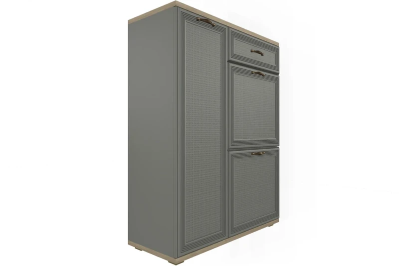 Тумба ТБ-1002-ГС-СО (Гикори Джексон Светлый/Серый Оникс) — Мебель-центр Озерцо