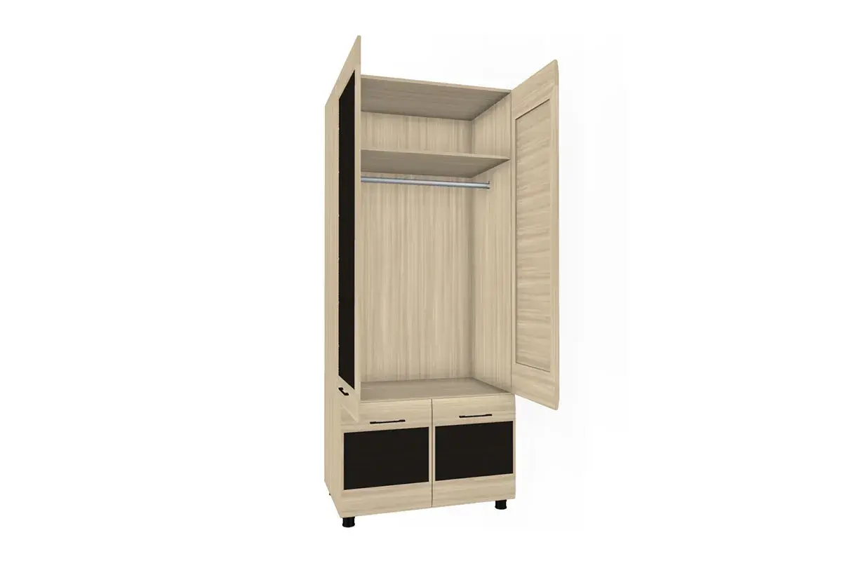 Шкаф ШК-2602 (Ясень Асахи-комбинированный) в мебель-центре Озерцо