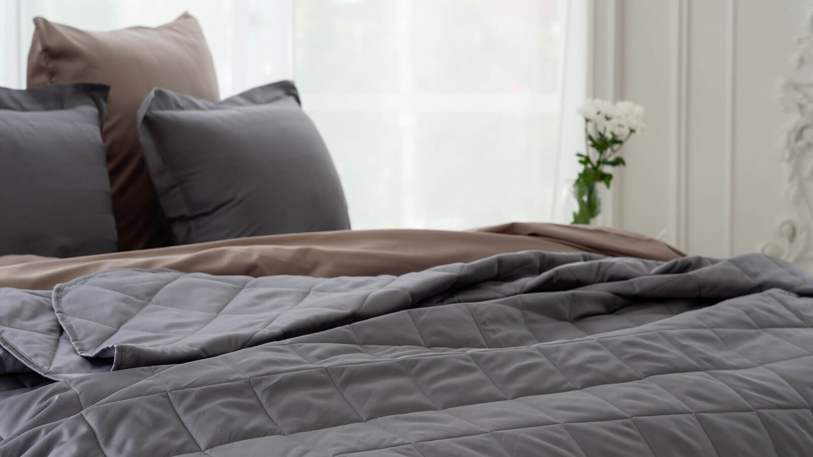 Покрывало хлопковое Askona Home, цвет пепельный 220x240 в мебель-центре Озерцо