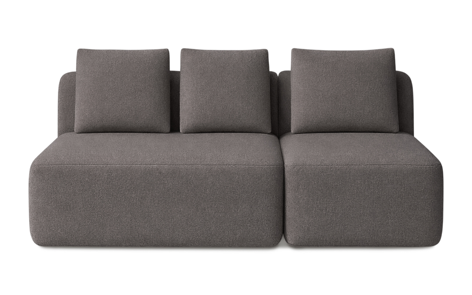 Диван модульный Мольто-2 секц-пуф 125+85-спинка 125+85-Тк. Royal I Mist 57x367 — купить в Озерце